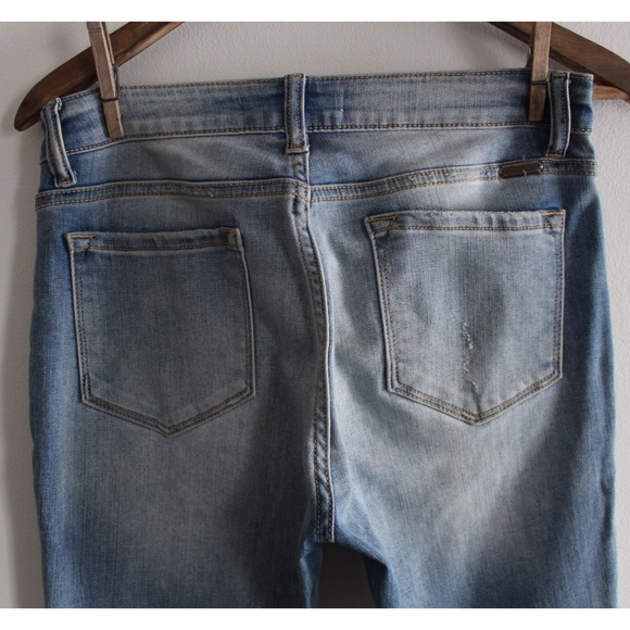 Preowned KanCan Light Wash Ashlyn Mid Rise Super Skinny Jeans 28 Juniors 9 - Picture 9 of 14